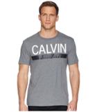 Calvin Klein Jeans Knockout Stripe Tee (medium Grey Heather) Men's T Shirt
