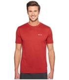 Marmot Conveyor S/s Tee (true Team Red Heather) Men's T Shirt