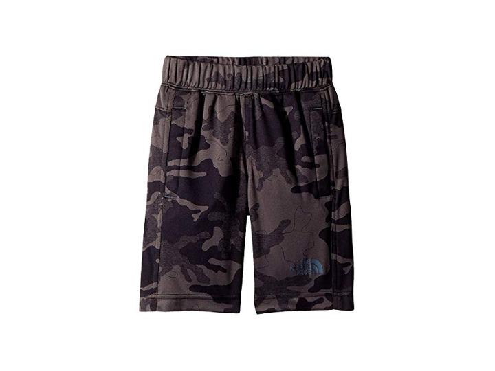 The North Face Kids Mak Shorts (little Kids/big Kids) (tnf Black Woodland Camo Jacquard/turbulence Grey (prior Season)) Boy's Shorts