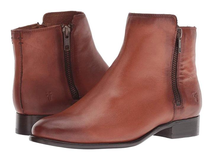 Frye Carly Double Zip (caramel) Women's Boots