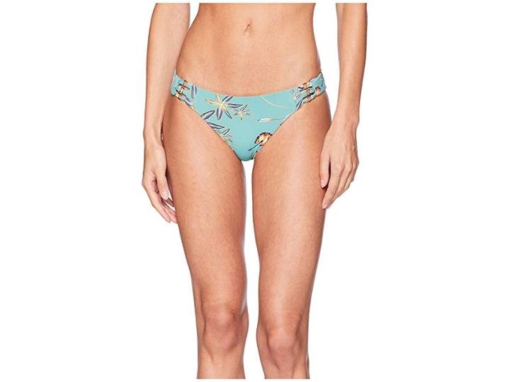 Roxy Printed Softly Love Full Bottoms (trellis Bird Flower Swim) Women's Swimwear