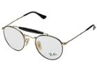 Ray-ban 0rx3747v (shiny Black/gold) Fashion Sunglasses