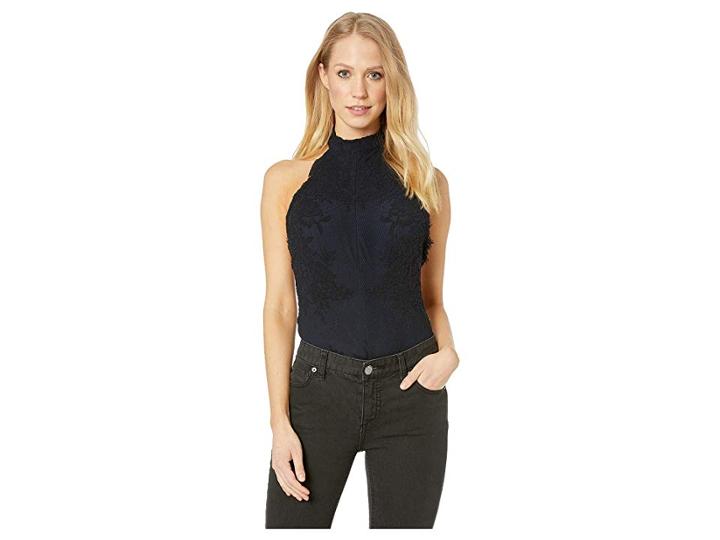 Free People Miley Bodysuit (black) Women's Jumpsuit & Rompers One Piece