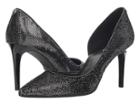 Michael Michael Kors Dorothy Flex D'orsay (black/silver Tipped Sequin) High Heels