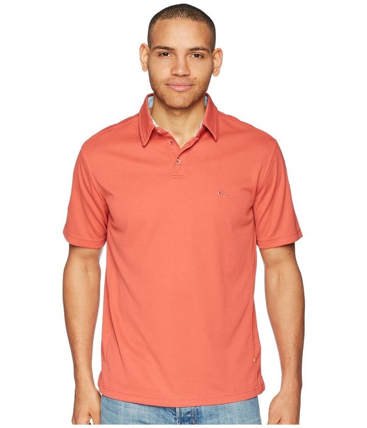 Quiksilver Waterman Water Polo 2 (mineral Red) Men's T Shirt