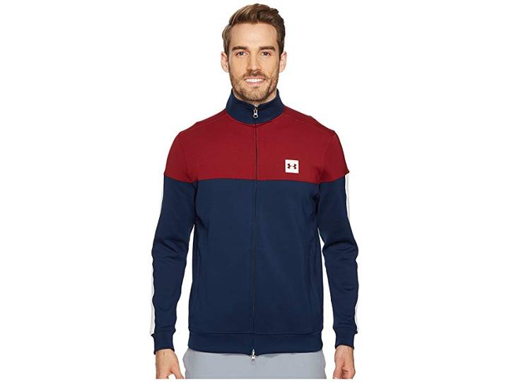 Under Armour Sportstyle Track Jacket (academy/cardinal/ivory) Men's Coat