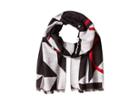 Calvin Klein Geo Logo Blanket Scarf (black/red) Scarves