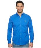 Polo Ralph Lauren Gd Chino Long Sleeve Sport Shirt (heritage Blue) Men's Clothing