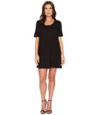 Lilla P Short Sleeve Dress (black) Women's Dress