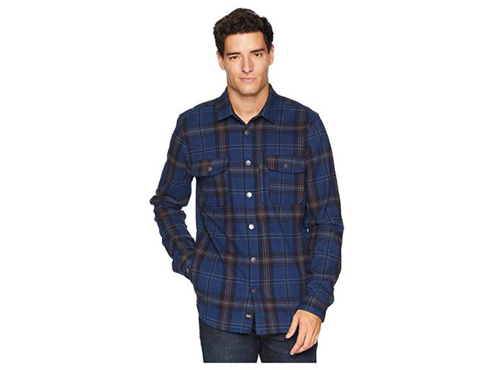 Globe Clifton Long Sleeve Shirt (midnight) Men's Clothing