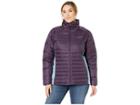 Columbia Plus Size Powder Pillow Hybrid Jacket (dark Plum/dark Mirage) Women's Coat