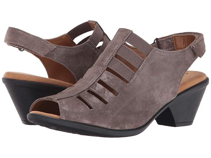 Comfortiva Faye (smoke Distressed Foil Suede) Women's 1-2 Inch Heel Shoes