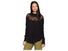 Free People Spring Valley Top (black) Women's Clothing