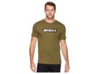 Nike Nsw Tee Hybrid 1 (olive Canvas/white) Men's T Shirt