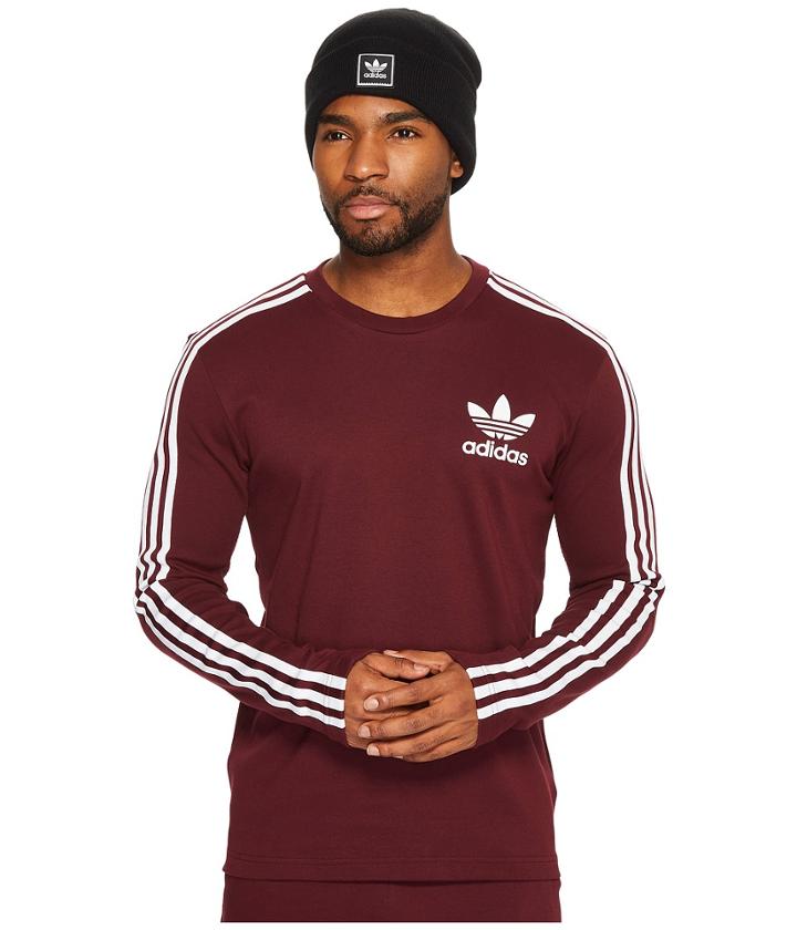 Adidas Originals Curated Crew (maroon) Men's Clothing