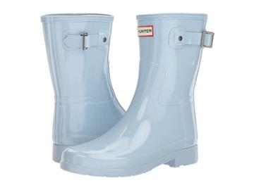 Hunter Original Refined Short Gloss (fountain Blue) Women's Rain Boots