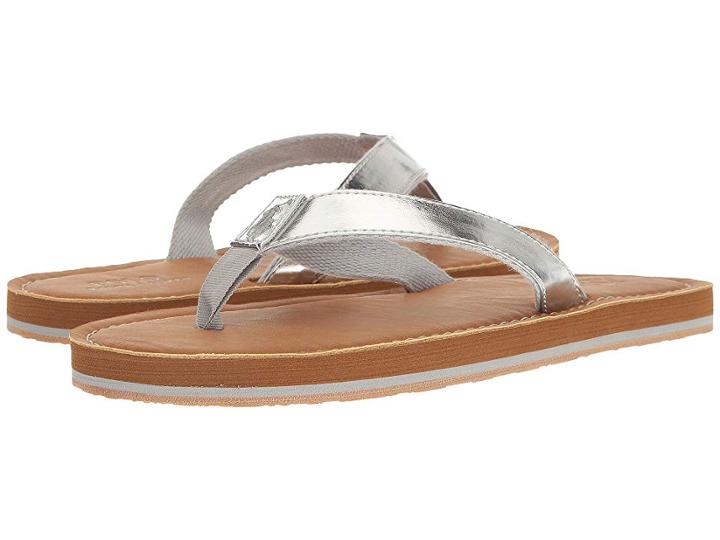 Polo Ralph Lauren Kids Lia (big Kid) (silver Metallic) Girl's Shoes