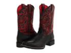 Ariat Heritage Reinsman (black Deertan/maroon Brush Off) Cowboy Boots