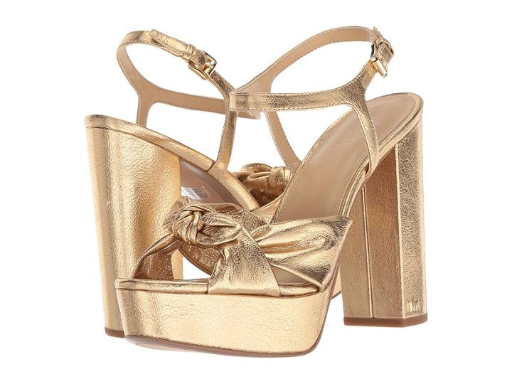 Michael Michael Kors Pippa Platform (pale Gold) Women's Shoes