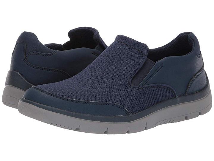 Clarks Tunsil Step (navy Knit) Men's Shoes