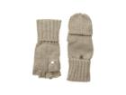 Calvin Klein Lurex Textured Flip Top Gloves (heathered Almond) Extreme Cold Weather Gloves
