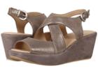 Johnston & Murphy Dana (pewter Italian Metallic Suede) Women's Sandals