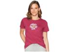 Life Is Good Big Daisy Crusher T-shirt (wild Cherry) Women's T Shirt