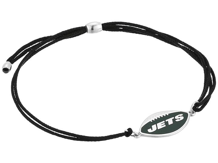 Alex And Ani Kindred Cord New York Jets Bracelet (sterling Silver) Bracelet