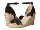 Frye Lila Feather Wedge (black Oiled Suede) Women's Wedge Shoes