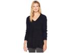 Tribal Long Sleeve V-neck Sweater (black) Women's Sweater