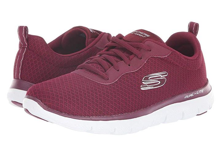 Skechers Flex Appeal 2.0 (burgundy) Women's Shoes