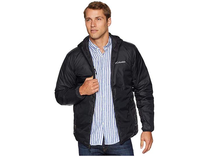 Columbia Lake 22tm Reversible Hooded Jacket (black) Men's Coat