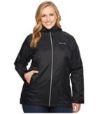Columbia Plus Size Switchbacktm Lined Long Jacket (black) Women's Coat