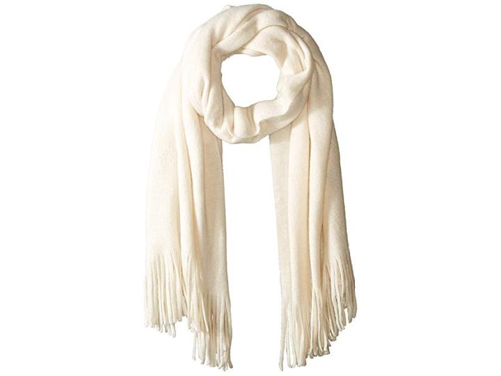 Steve Madden Super Soft Solid Wrap (ivory) Scarves