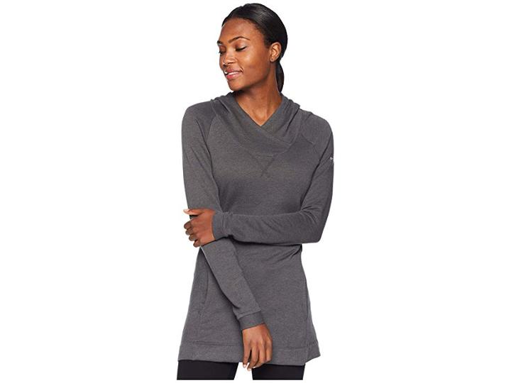 Columbia Weekend Wanderertm Tunic (charcoal Heather) Women's Long Sleeve Pullover