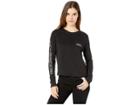 Rvca Reflector Long Sleeve Tee (black) Women's T Shirt