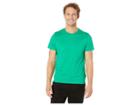 Calvin Klein Short Sleeve Jersey Rib Trimmed Crew Neck T-shirt (jelly Bean) Men's Clothing