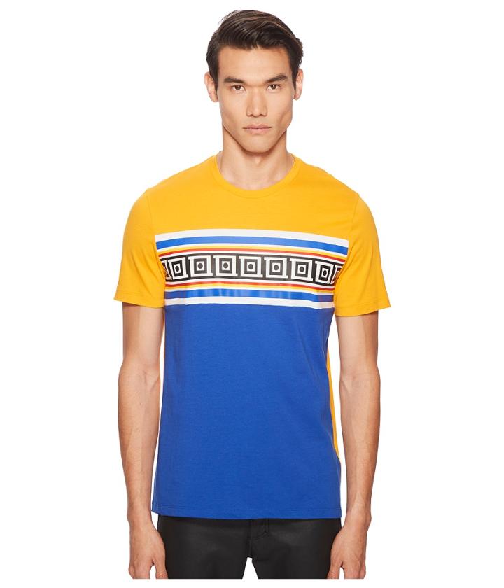 Versace Collection Frame Print T-shirt (orange) Men's T Shirt