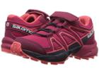 Salomon Kids Speedcross Bungee (toddler/little Kid) (cerise/navy Blazer/dubarry) Girls Shoes