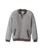 Splendid Littles Birdseye Knit Zip-up Jacket (little Kids/big Kids) (grey) Boy's Coat