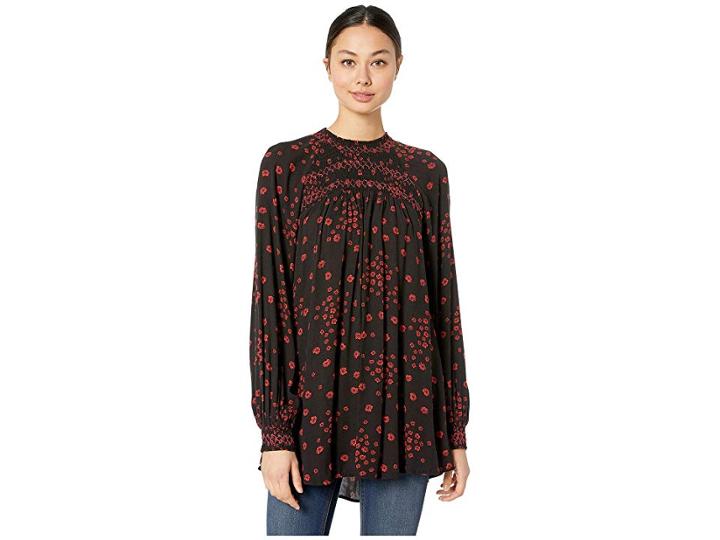 Free People Flowers In Her Hair Tunic (black) Women's Clothing