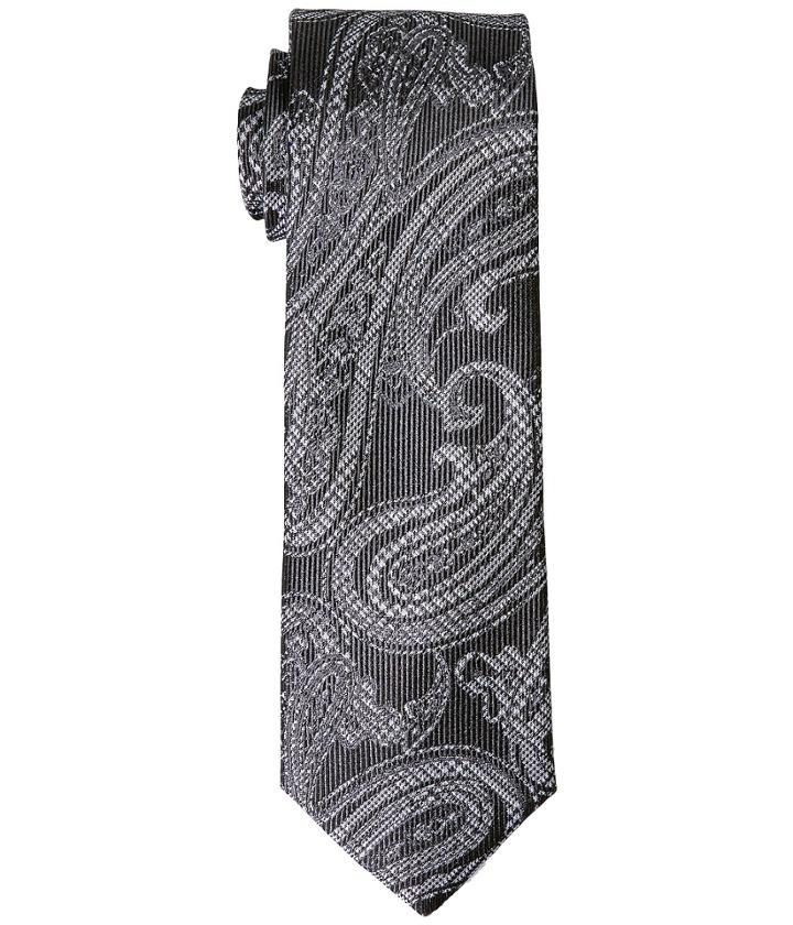 Michael Michael Kors Glencheck And Paisley (charcoal) Ties
