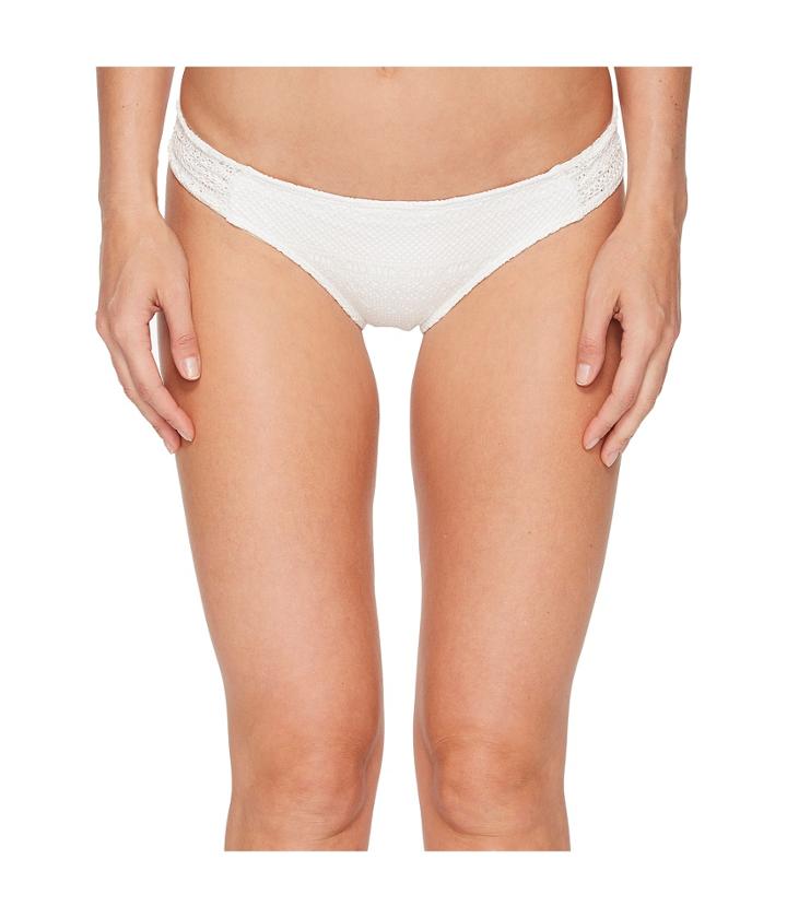 Roxy Surf Memory Scooter Bikini Bottom (marshmallow) Women's Swimwear