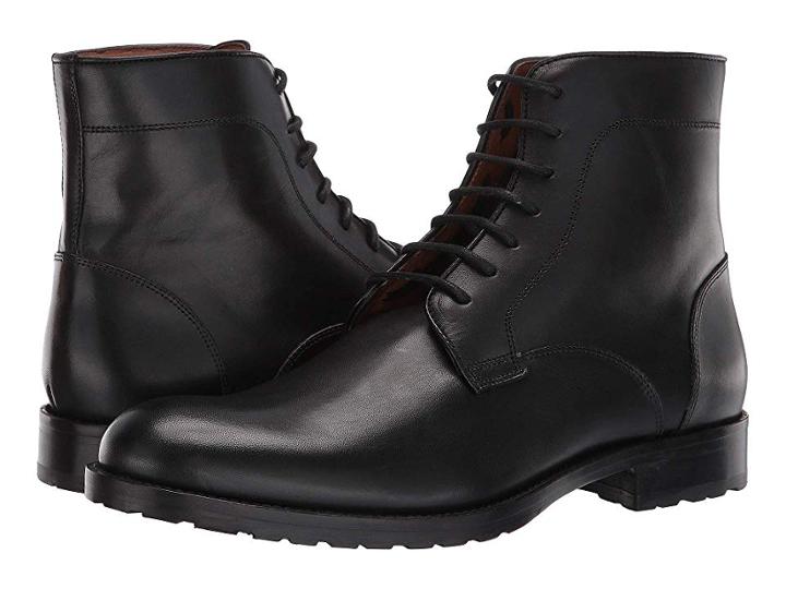 Massimo Matteo 7-eye Boot (black) Men's Lace-up Boots