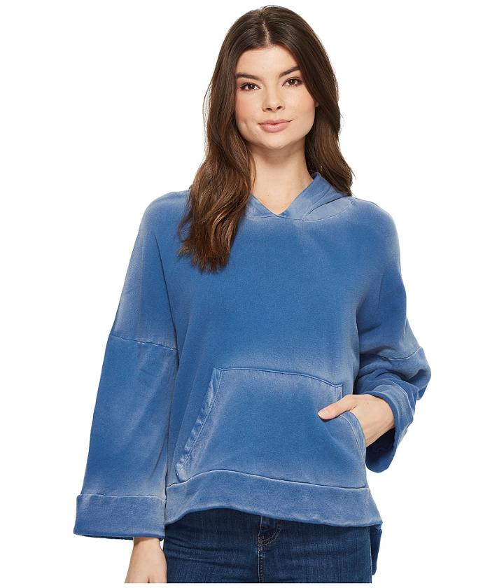 Lna Beach Poncho Hoodie (indigo) Women's Sweatshirt