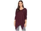 Felina Riley Sweater Knit Poncho (wine Tasting) Women's Pajama