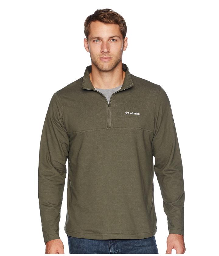 Columbia Rugged Ridgetm 1/4 Zip (peatmoss Heather) Men's Clothing
