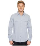 Ecoths Donnelly Long Sleeve Shirt (vintage Indigo) Men's Long Sleeve Button Up