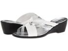 Patrizia Apricot (white Leather) Women's Wedge Shoes