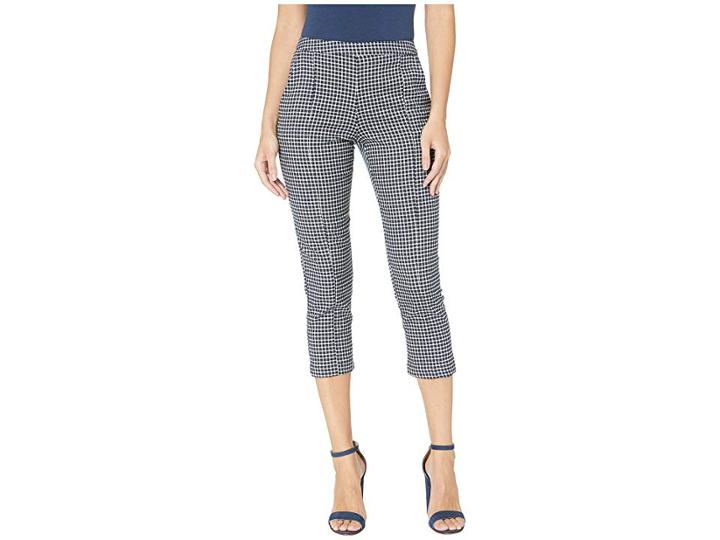 Bcbgeneration Belted Woven Ankle Pants (dark Navy) Women's Casual Pants